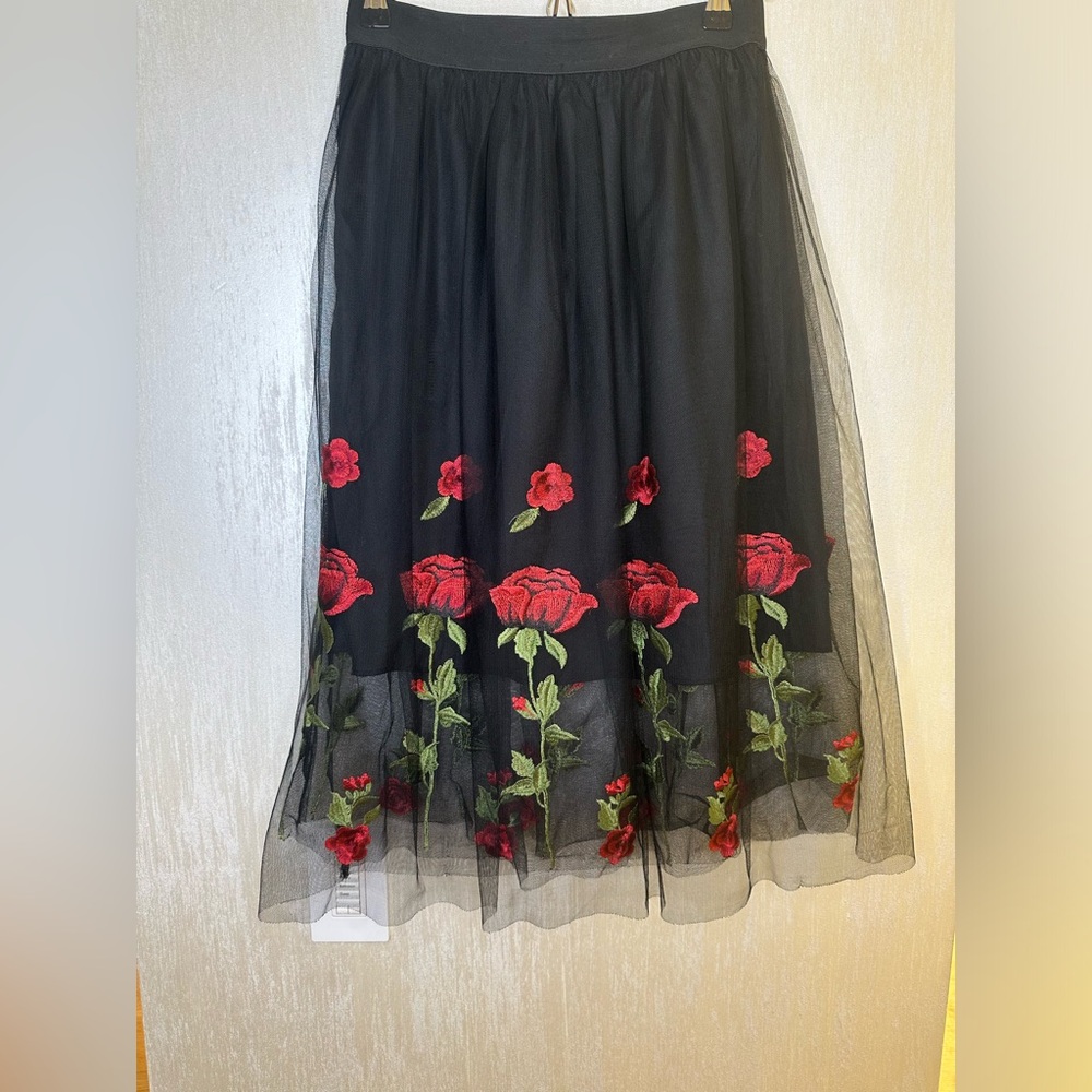 Black Skirt with Slip